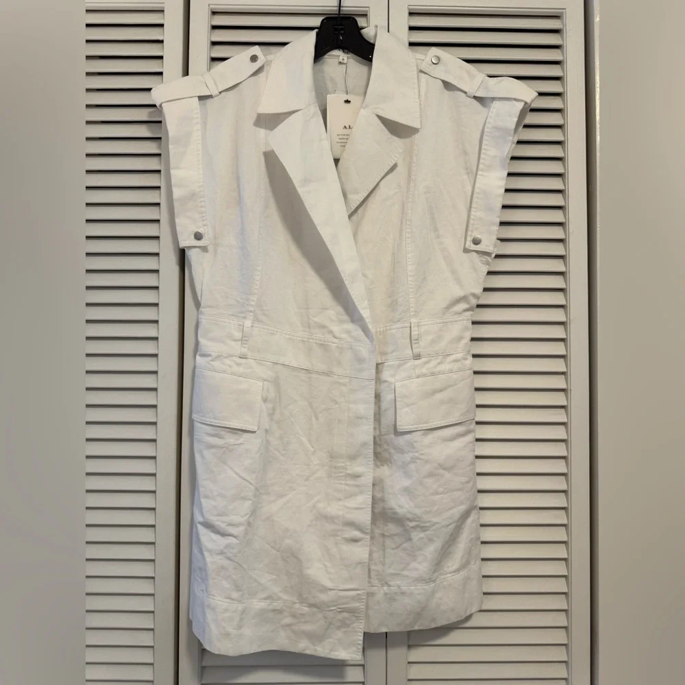 🆕 ALC White “Ryan” Mini Dress - Picture 4 of 13